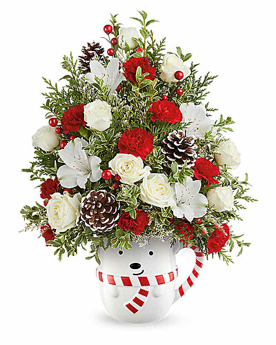 Send A Hug Snowy Lane Tree