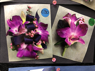 Custom Matching Corsage and Boutonniere Set